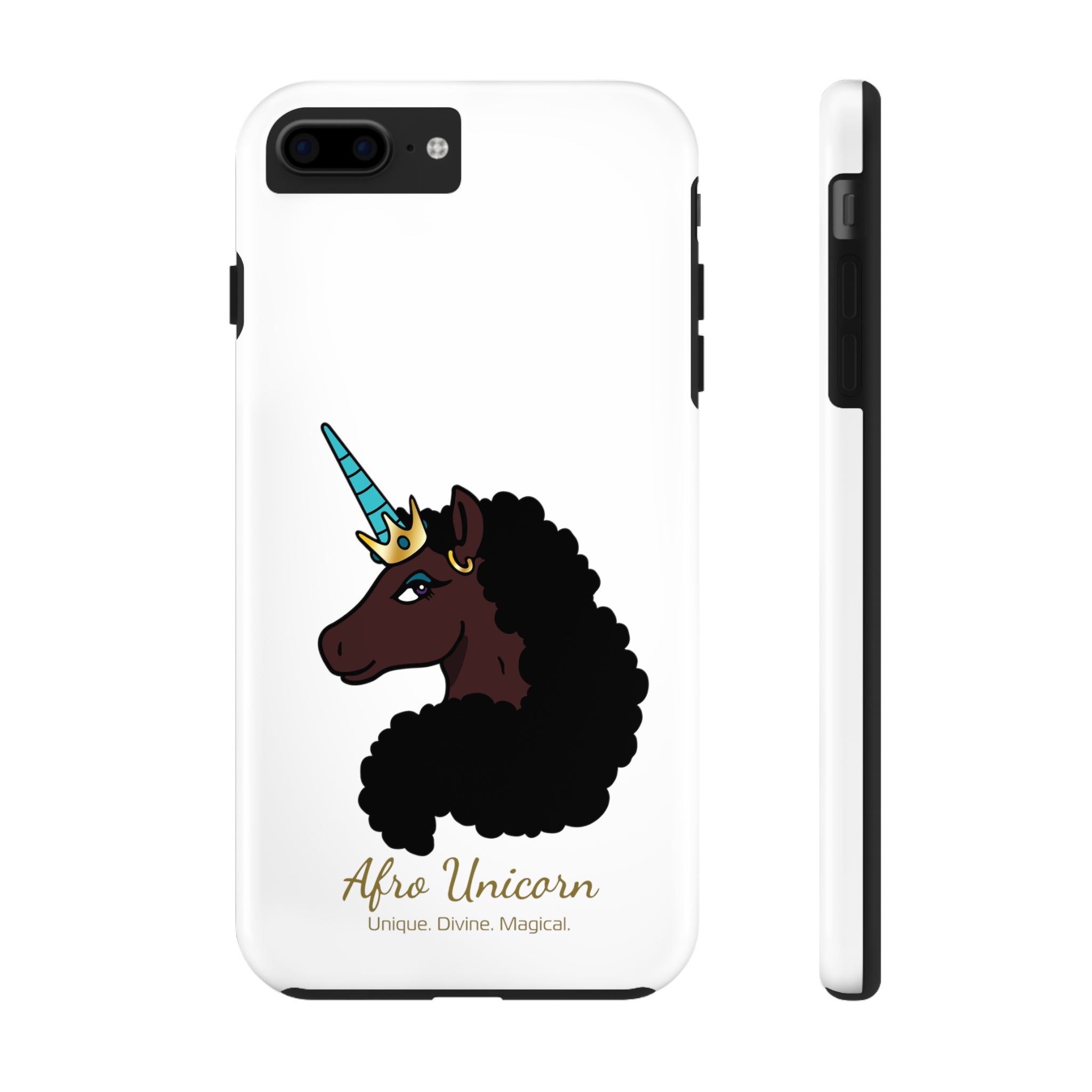 Afro Unicorn Tough Phone Cases - Mocha