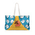 Afro Unicorn Summer Ready Weekender Bag - Aqua