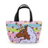 Afro Unicorn Lunch Bag — Cute Pastel Striped Insulated Tote