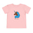 Toddler - Afro Unicorn Blue & Pink Spring Tee
