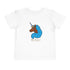Toddler - Afro Unicorn Blue & Pink Spring Tee