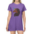 Afro Unicorn T-Shirt Dress  - Purple