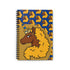 Spiral Notebook: Afro Unicorn Blue & Gold