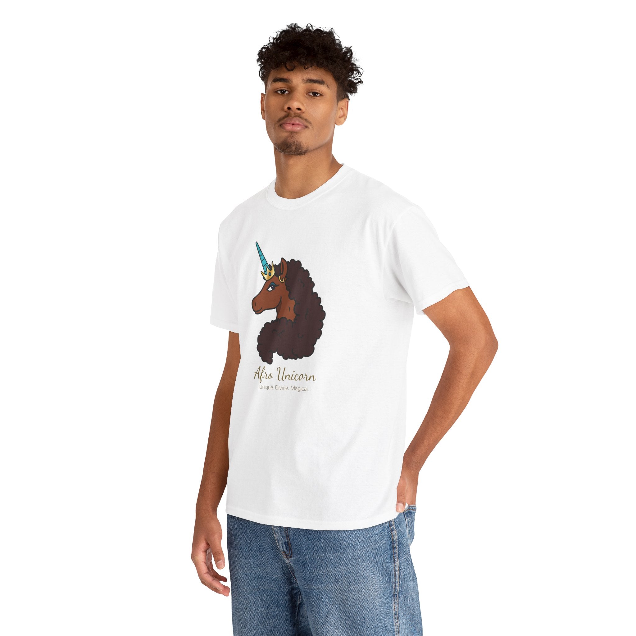 Adult - Afro Unicorn Signature Tee - Unique