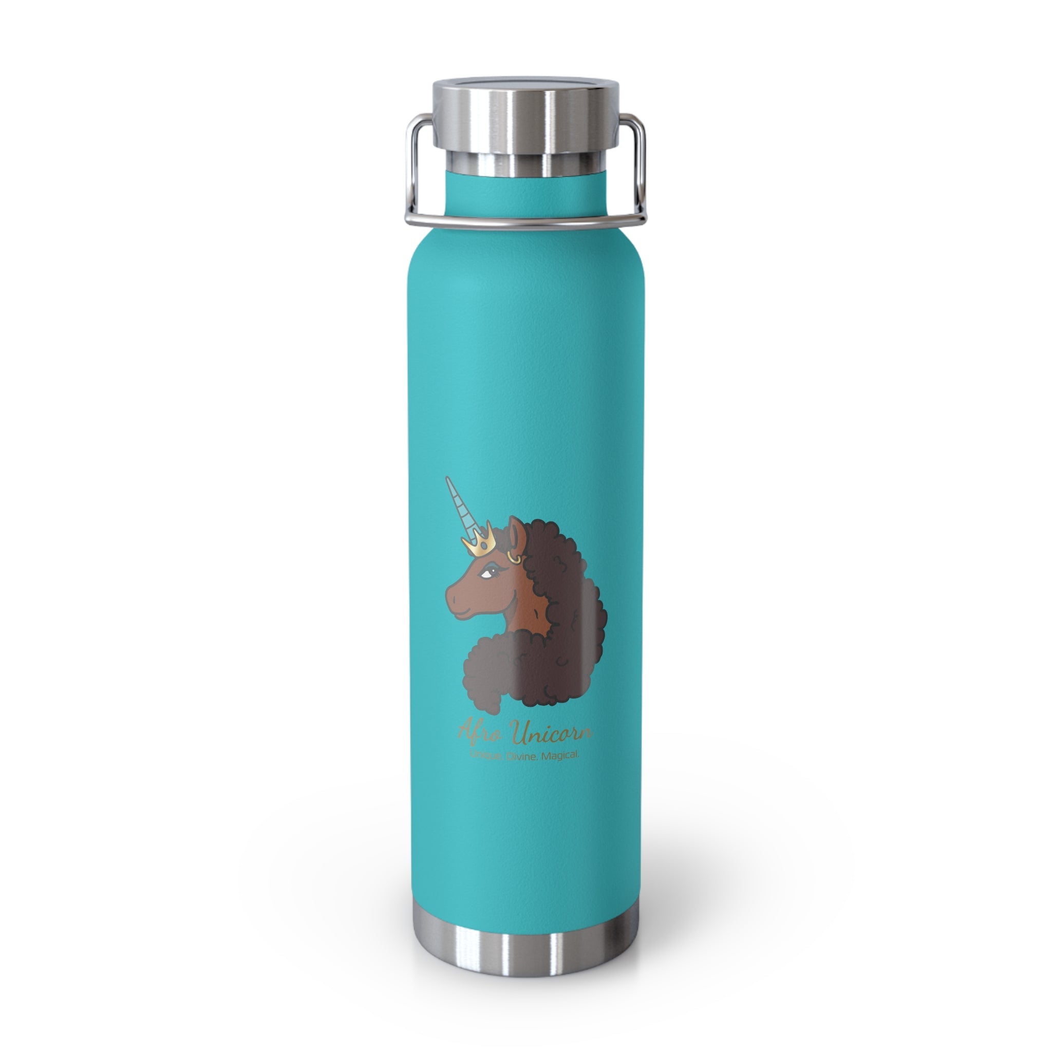 Unique - 22oz Afro Unicorn Insulated Water Bottle