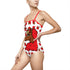 Afro Unicorn Crimson & Cream One-piece Swimsuit — D9 Delta Love