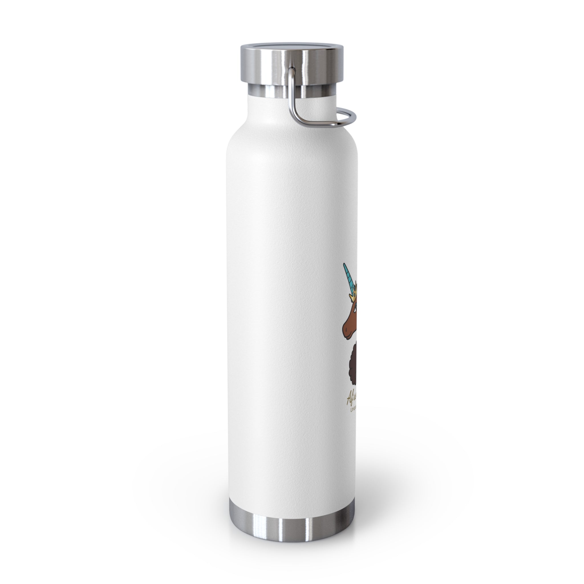 Unique - 22oz Afro Unicorn Insulated Water Bottle