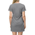Afro Unicorn T-Shirt Dress  - Grey