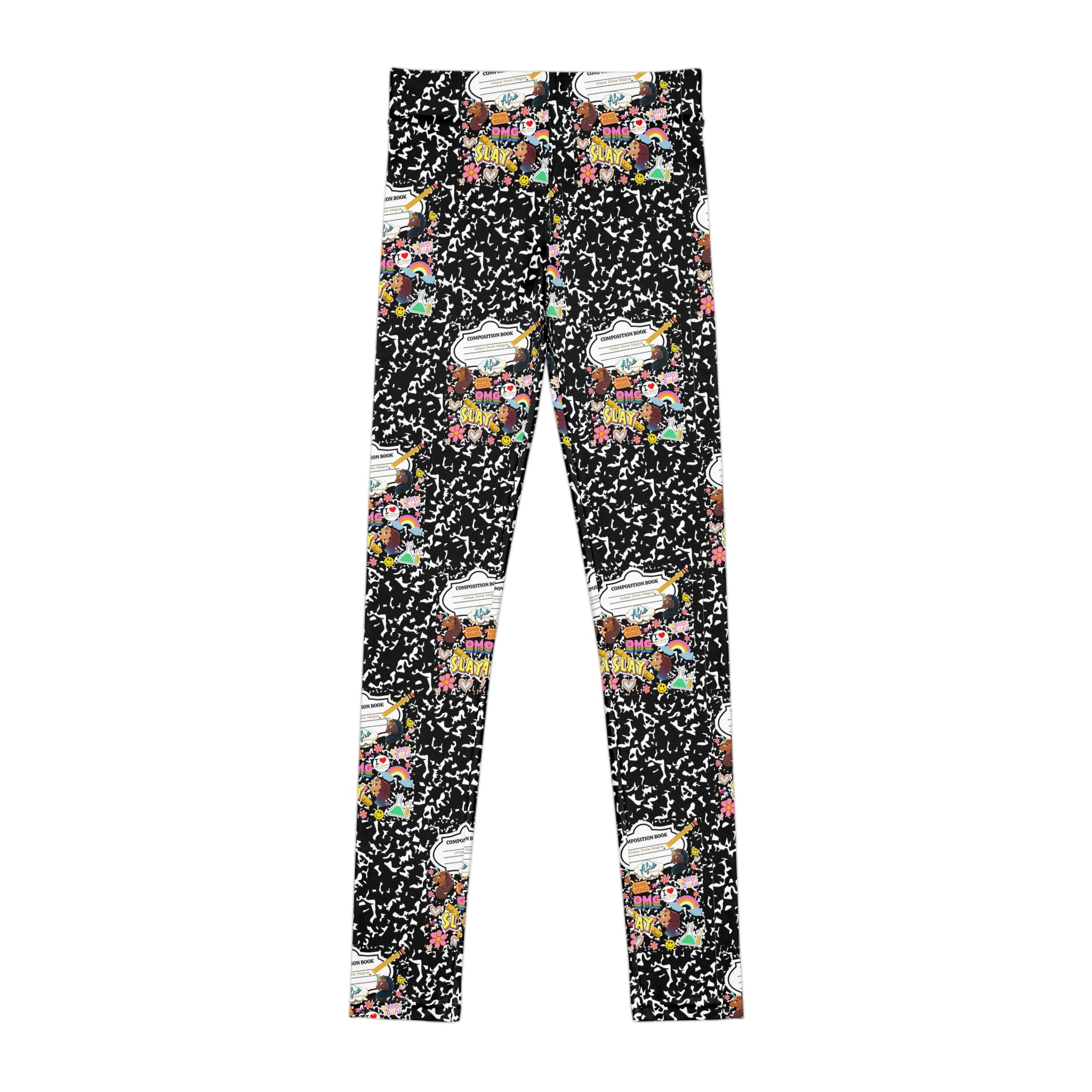 Afro Unicorn COMPOSITION REMIX Youth Leggings