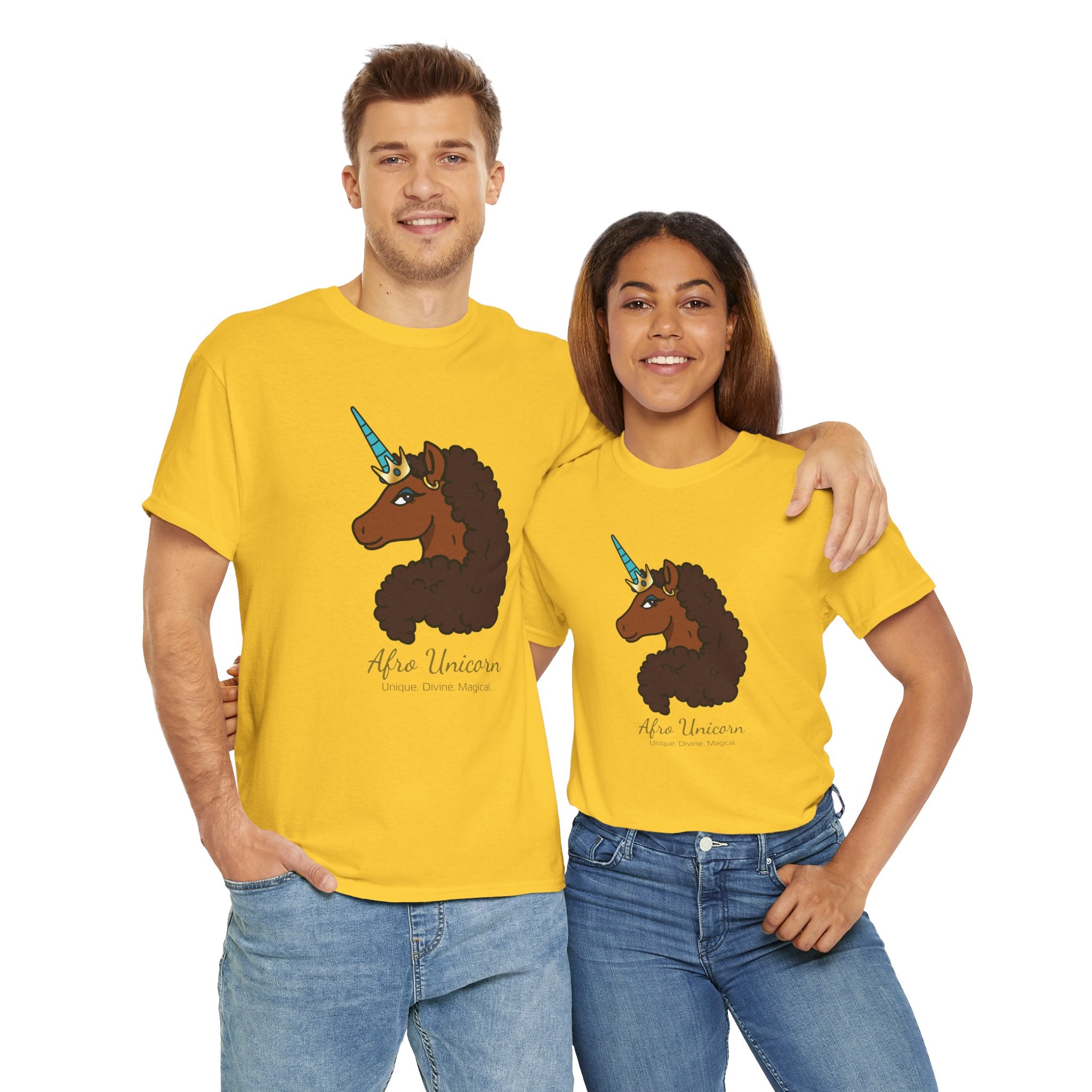 Adult - Afro Unicorn Signature Tee - Unique
