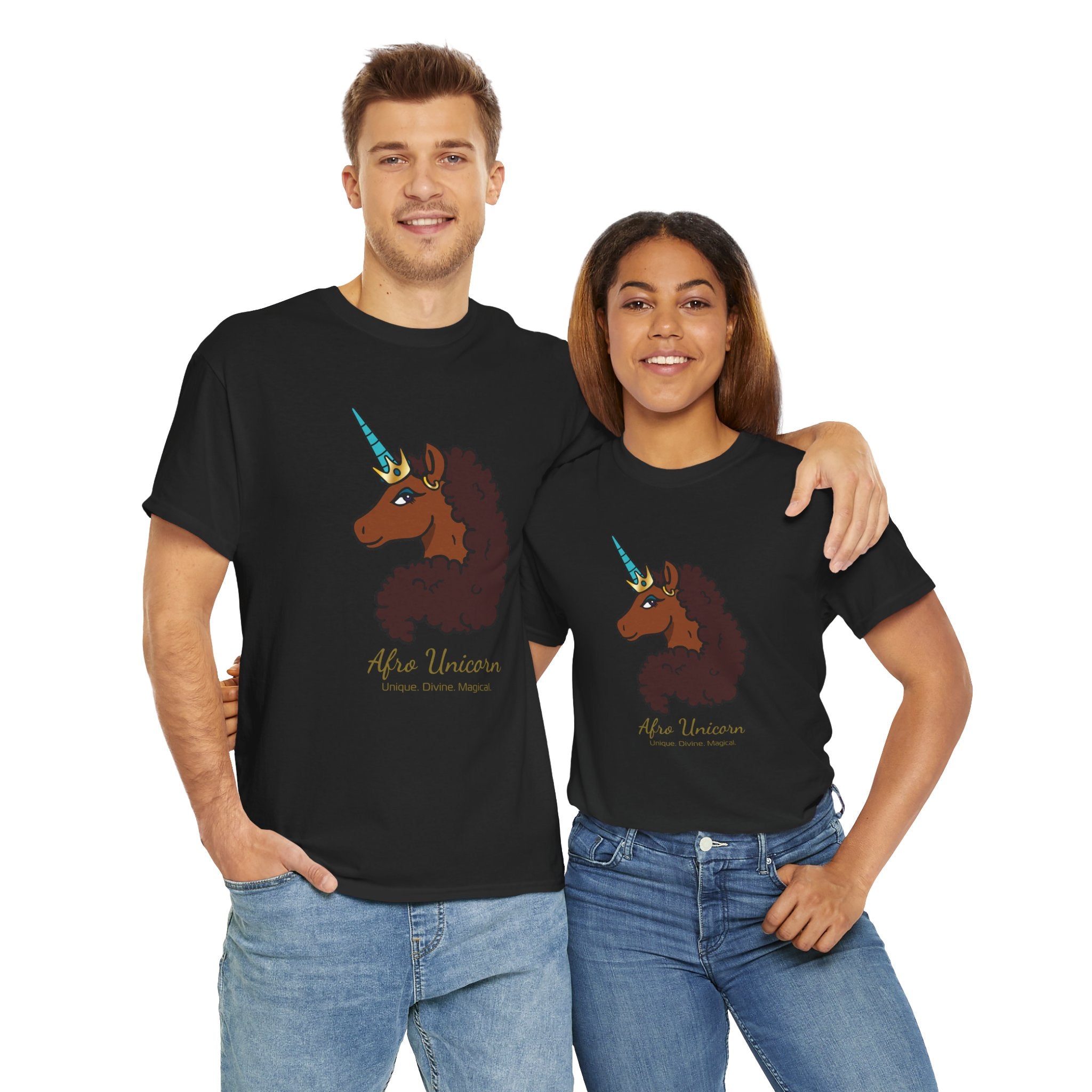 Adult - Afro Unicorn Signature Tee - Unique