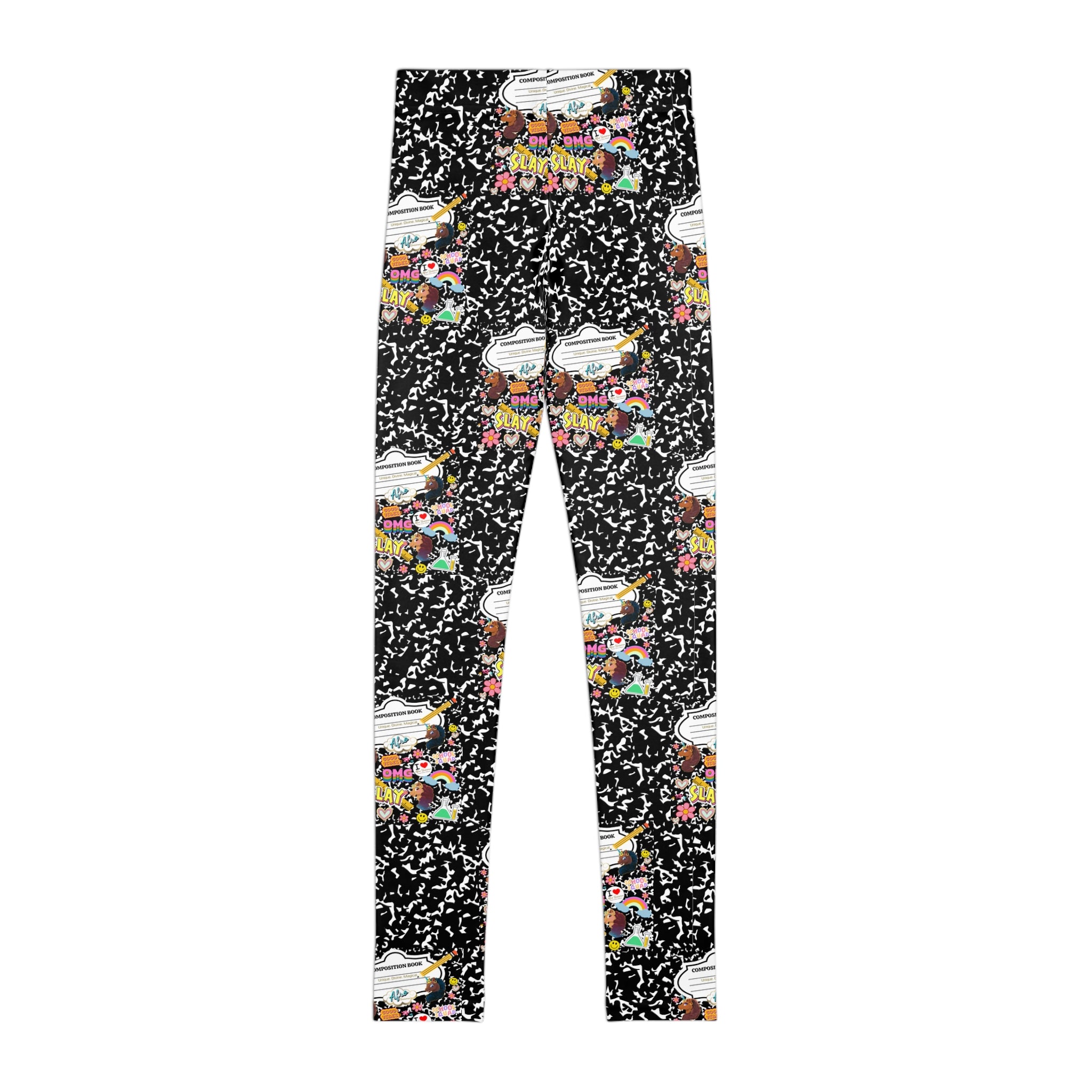 Afro Unicorn COMPOSITION REMIX Youth Leggings