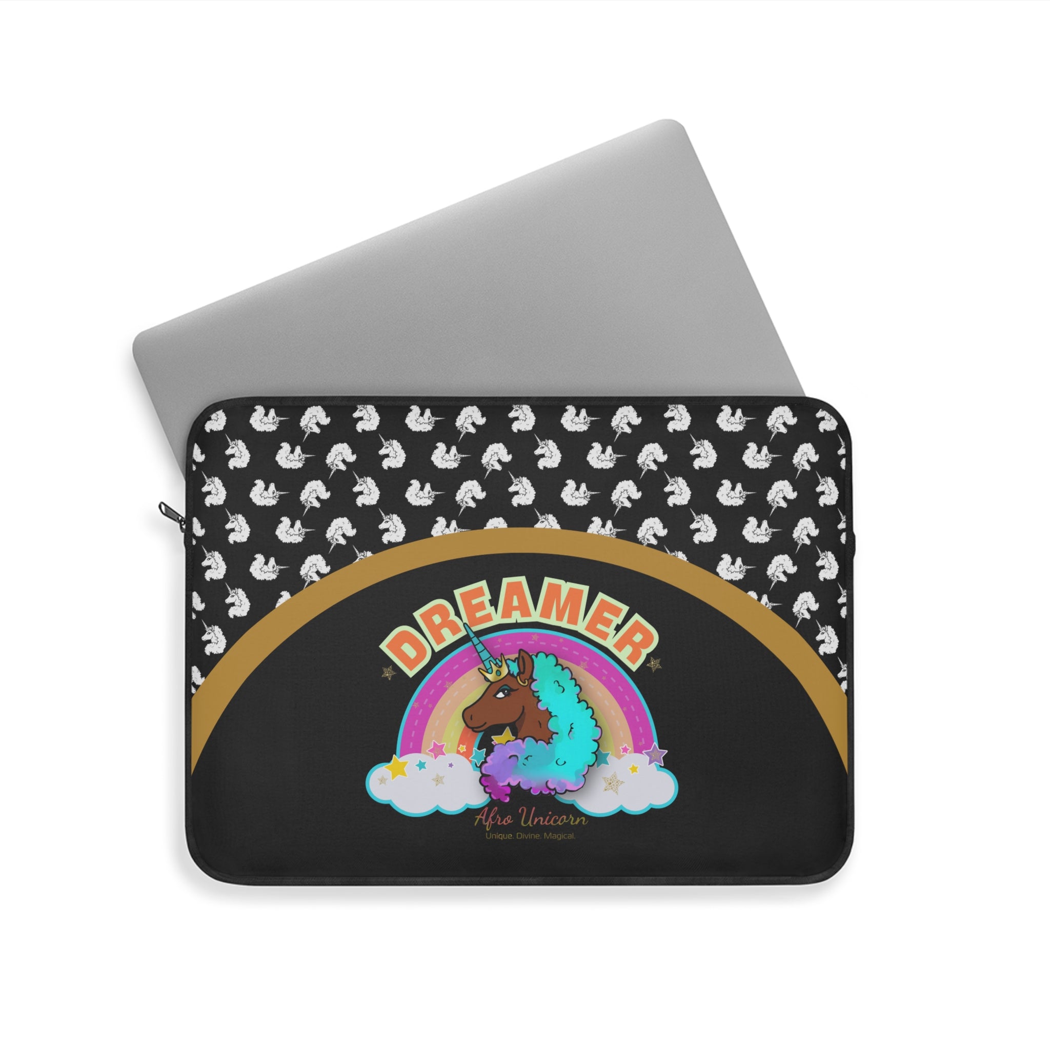 Laptop Sleeve - Afro Unicorn Dreamer