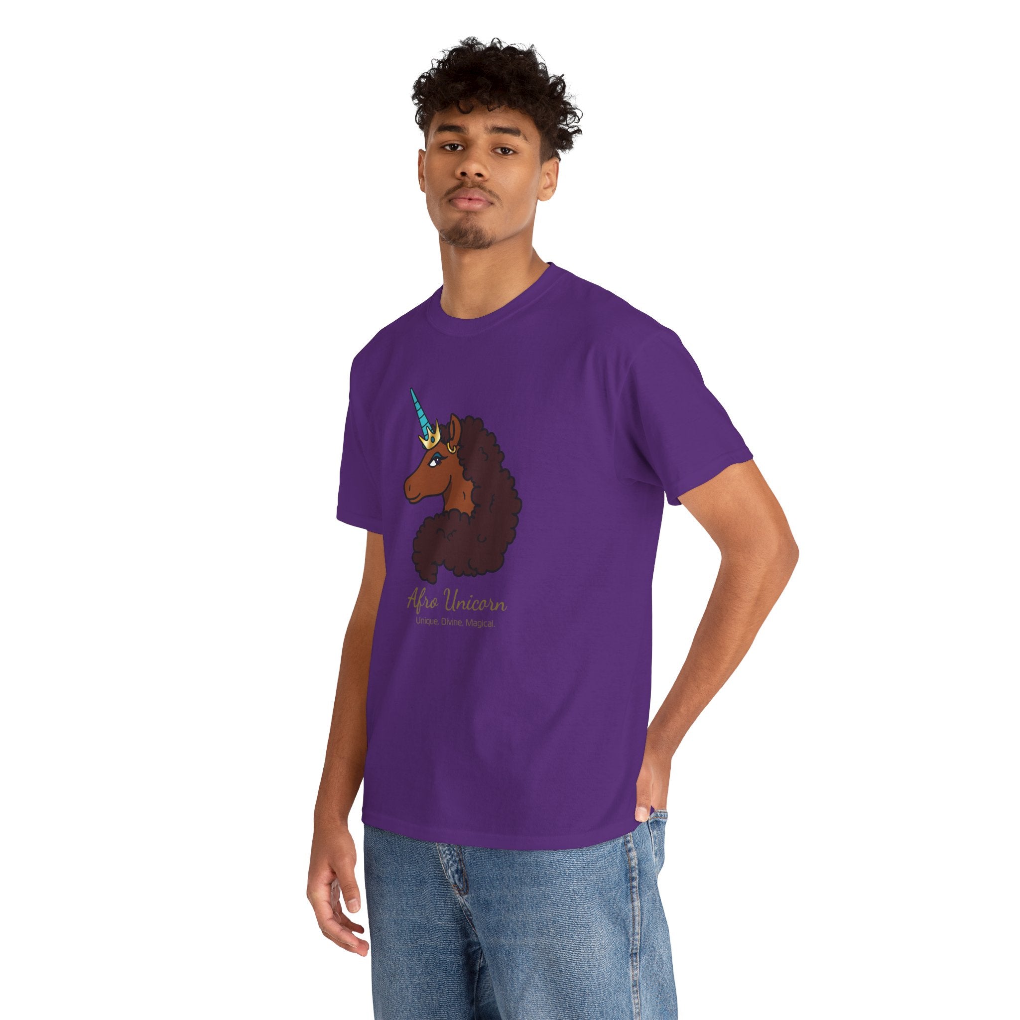 Adult - Afro Unicorn Signature Tee - Unique