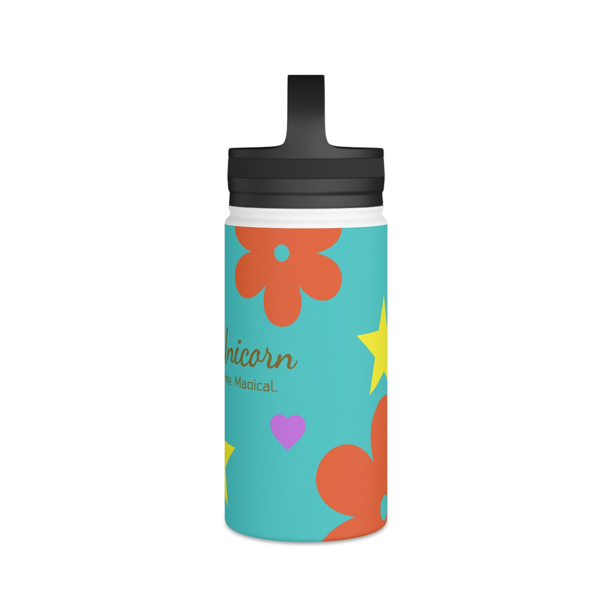 Afro Unicorn Stainless Steel Water Bottle