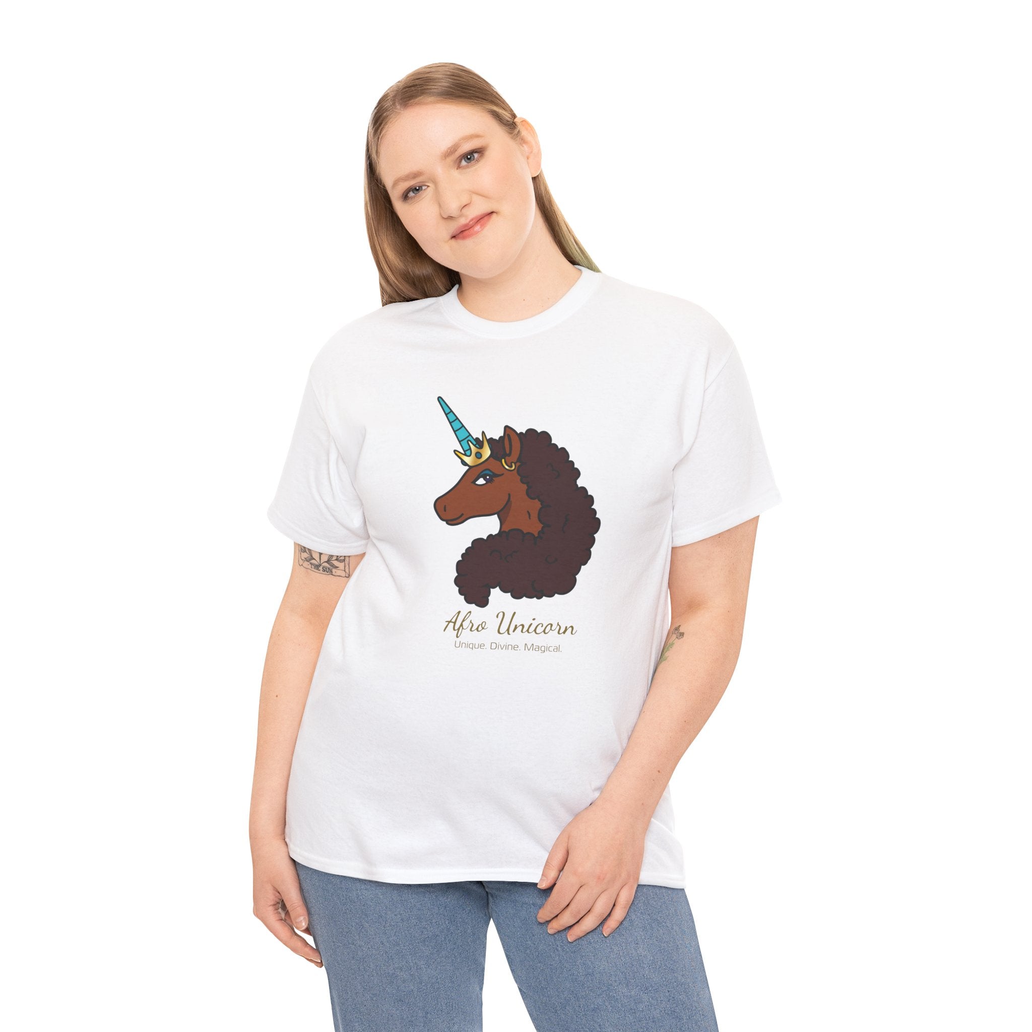 Adult - Afro Unicorn Signature Tee - Unique