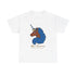 Adult - Afro Unicorn Blue & White Tee