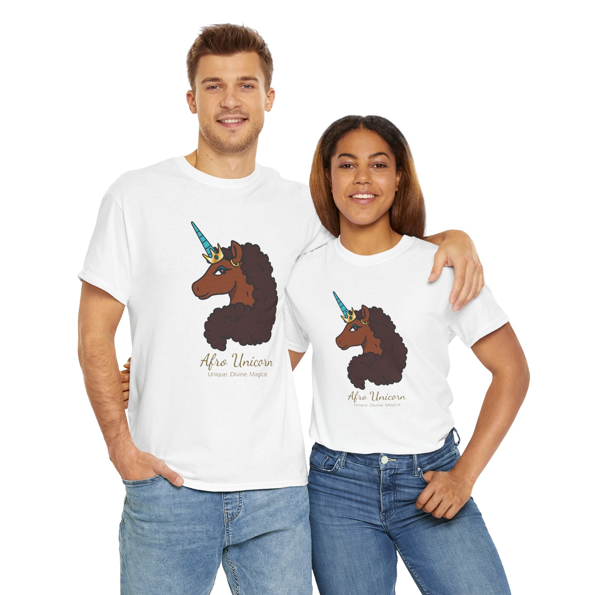 Adult - Afro Unicorn Signature Tee - Unique