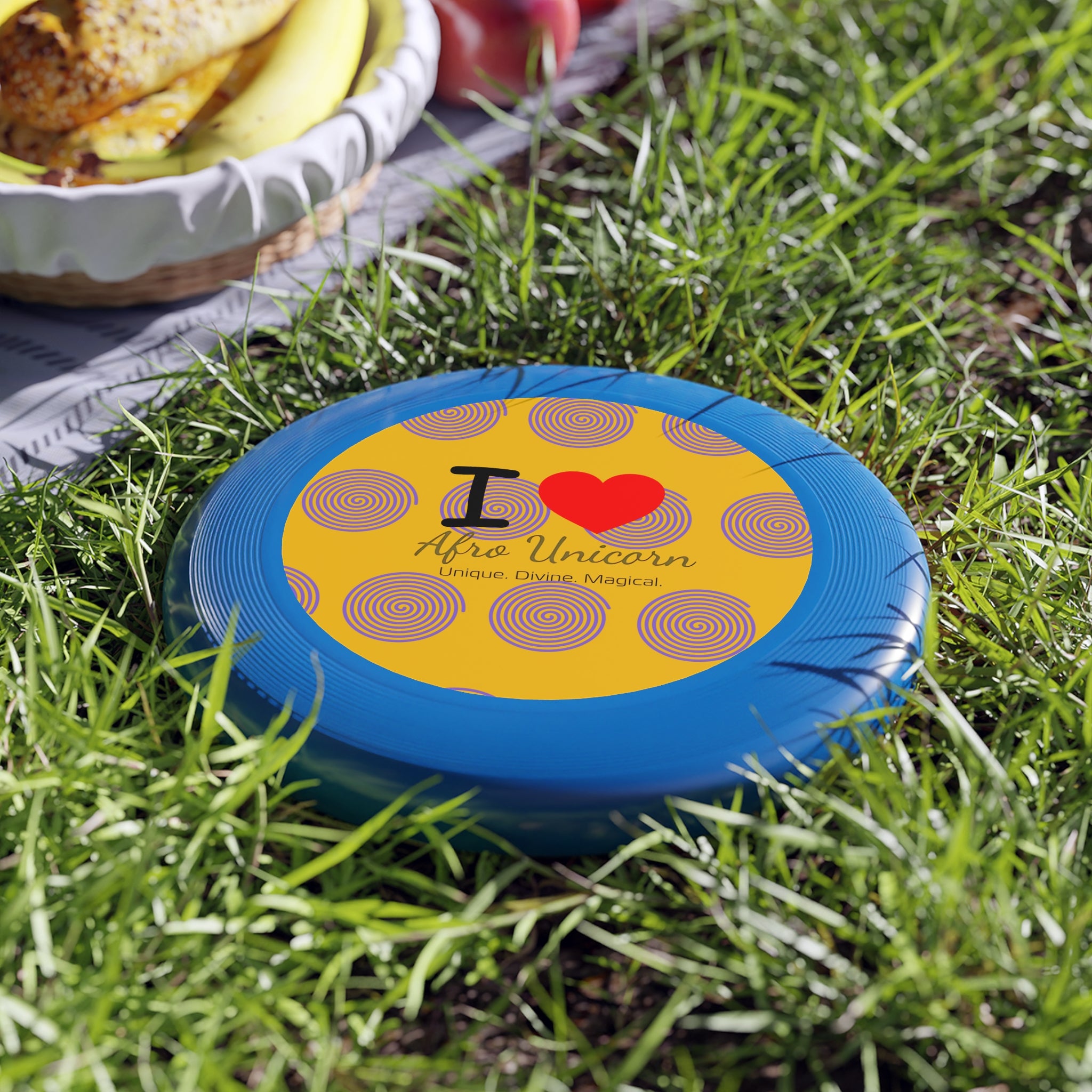 Afro Unicorn Frisbee