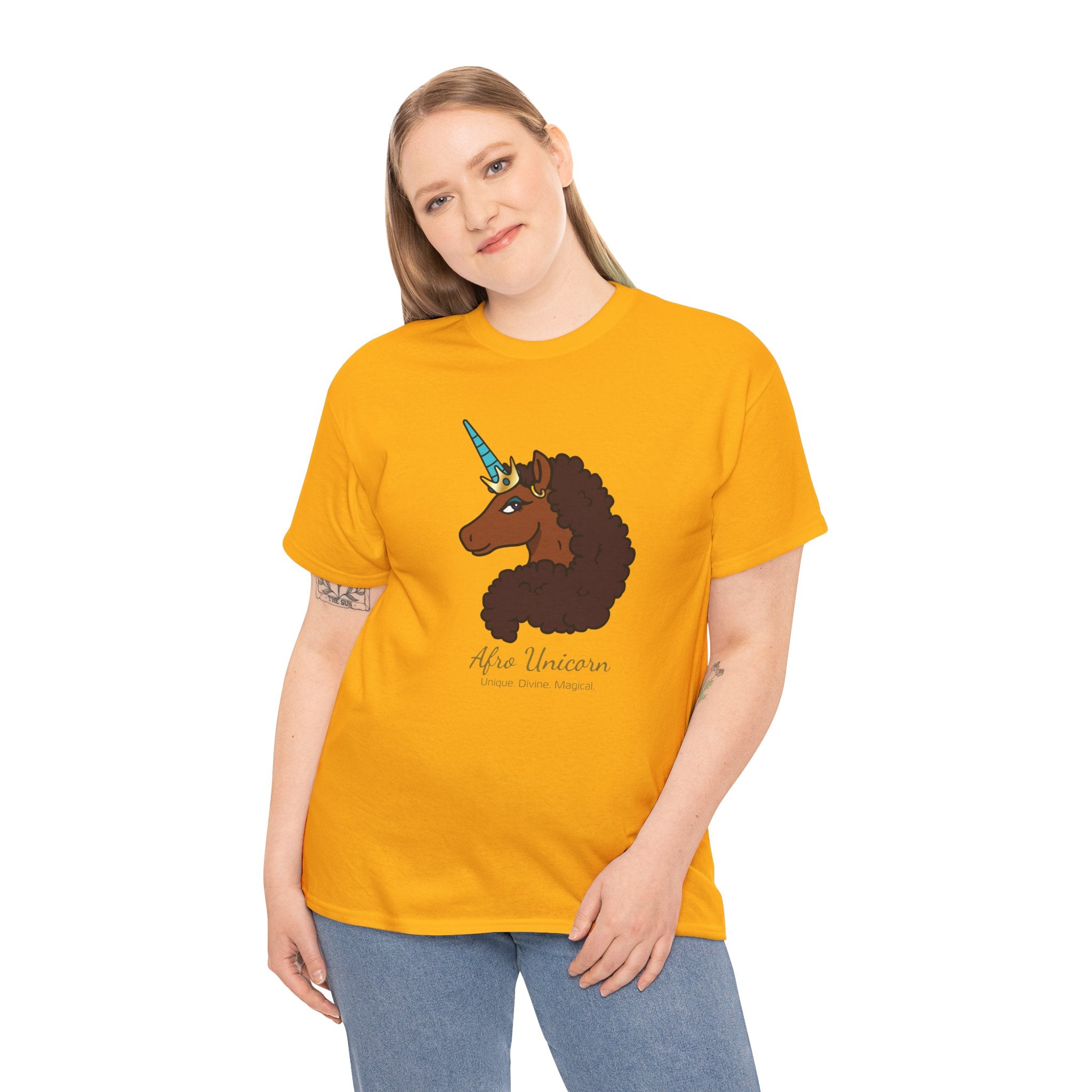 Adult - Afro Unicorn Signature Tee - Unique