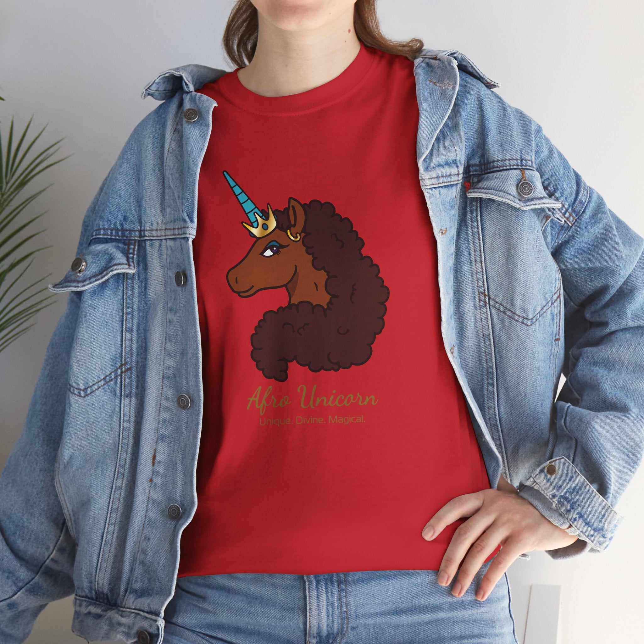 Adult - Afro Unicorn Signature Tee - Unique