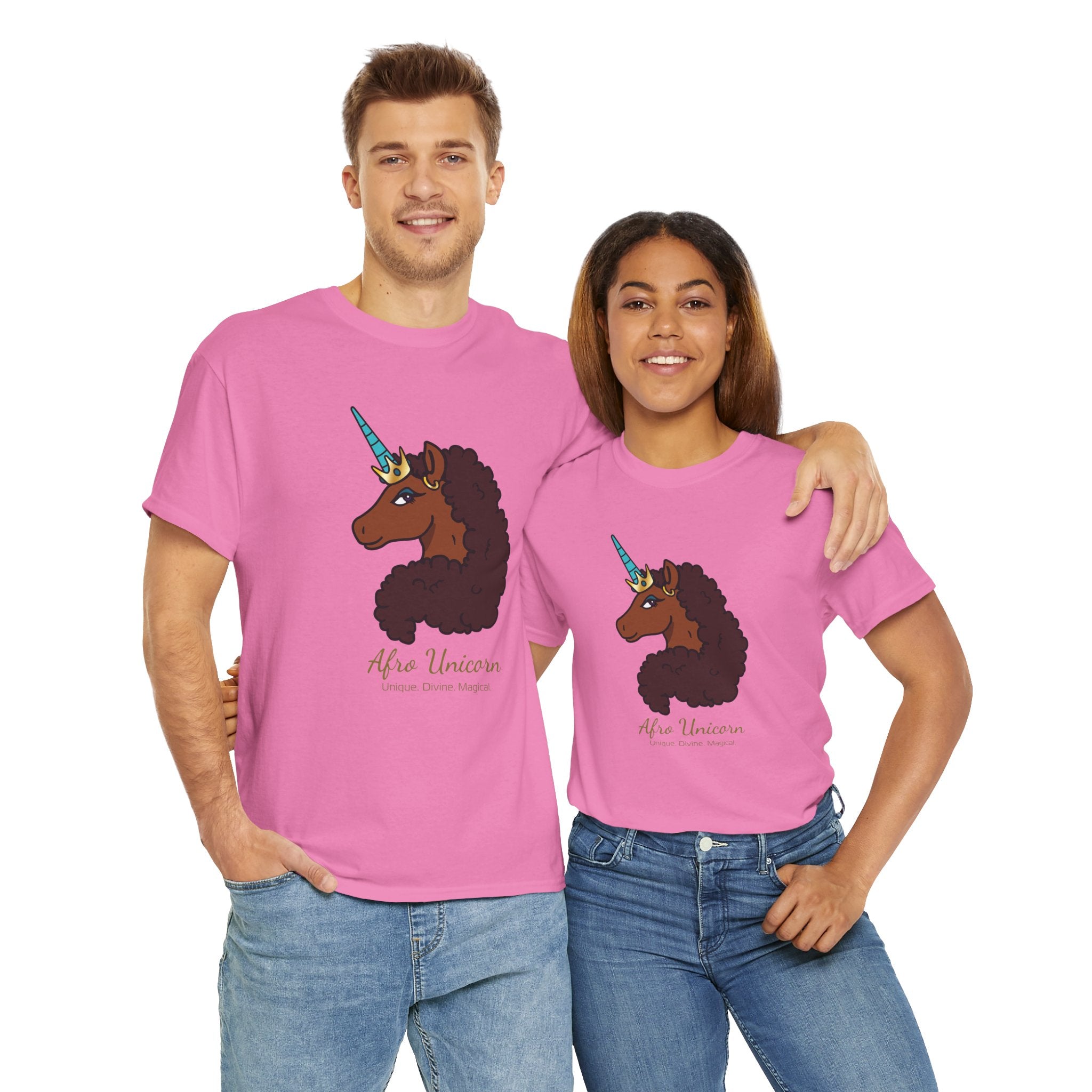 Adult - Afro Unicorn Signature Tee - Unique