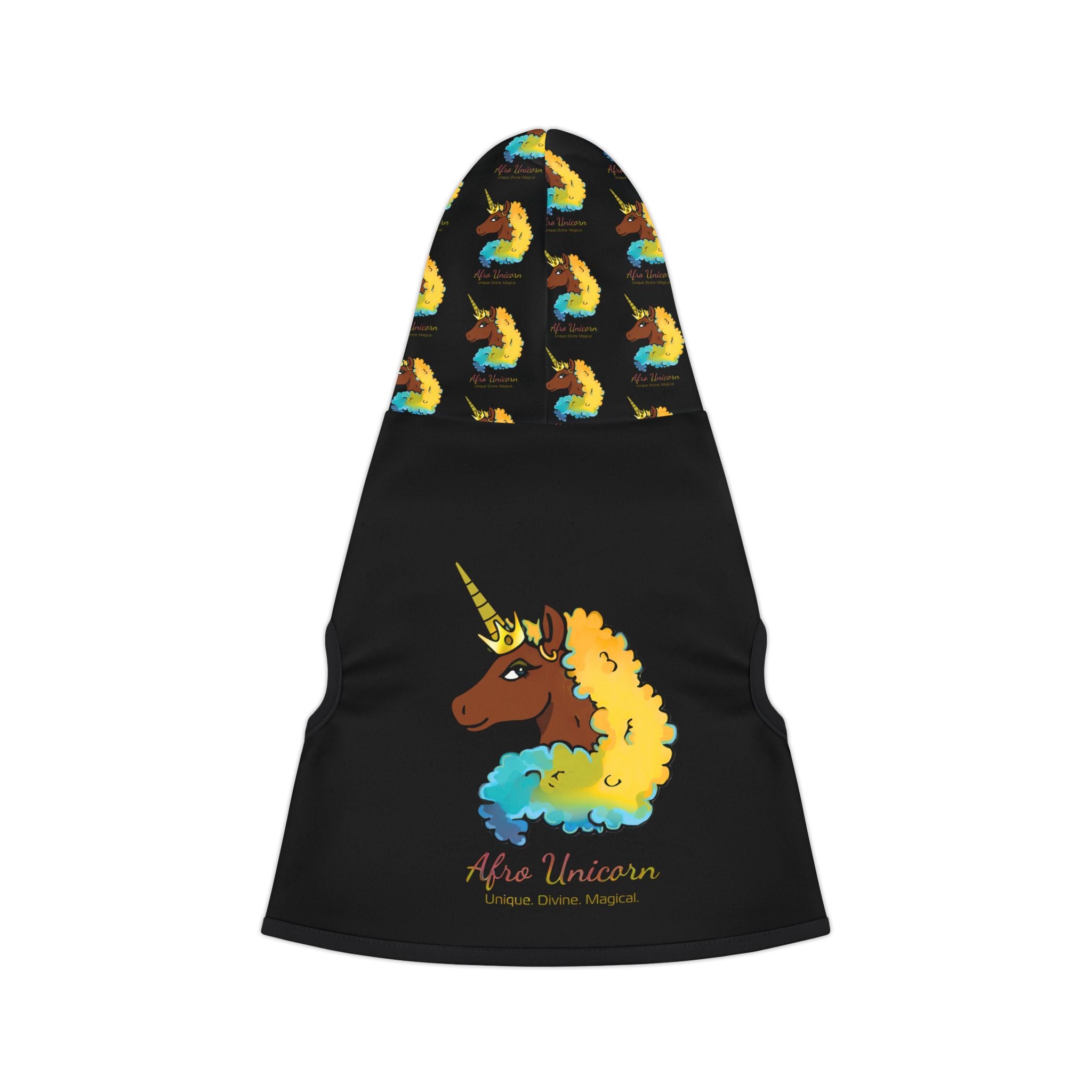 Afro Unicorn Pet Hoodie
