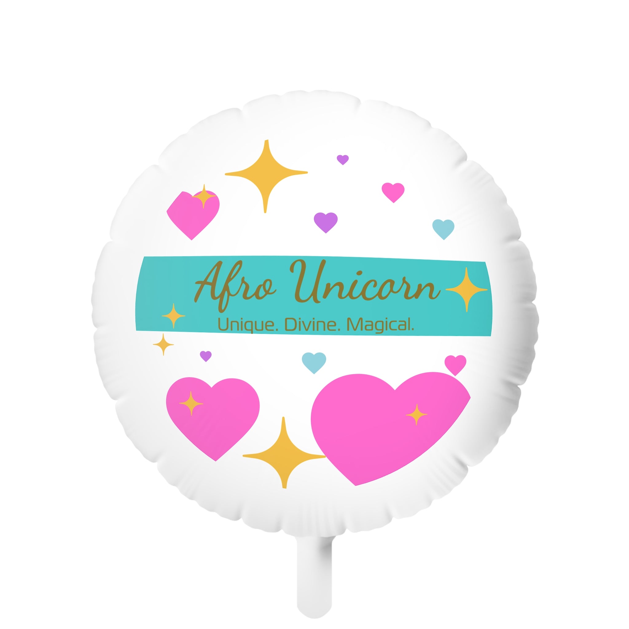 Afro Unicorn 6" Balloon