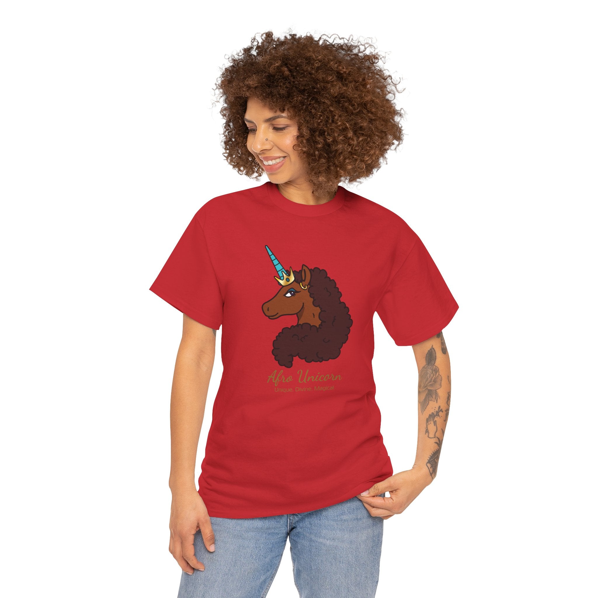 Adult - Afro Unicorn Signature Tee - Unique