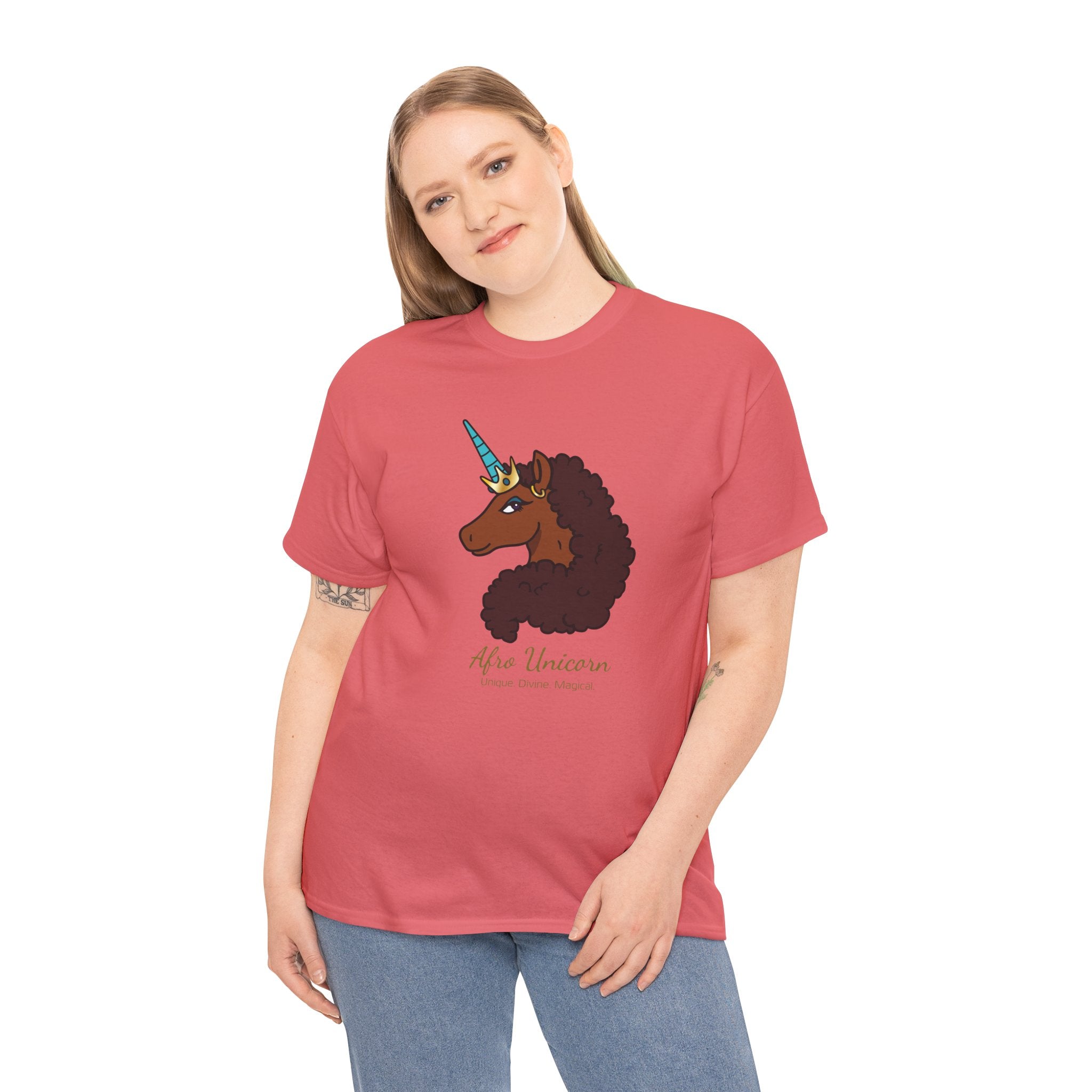 Adult - Afro Unicorn Signature Tee - Unique