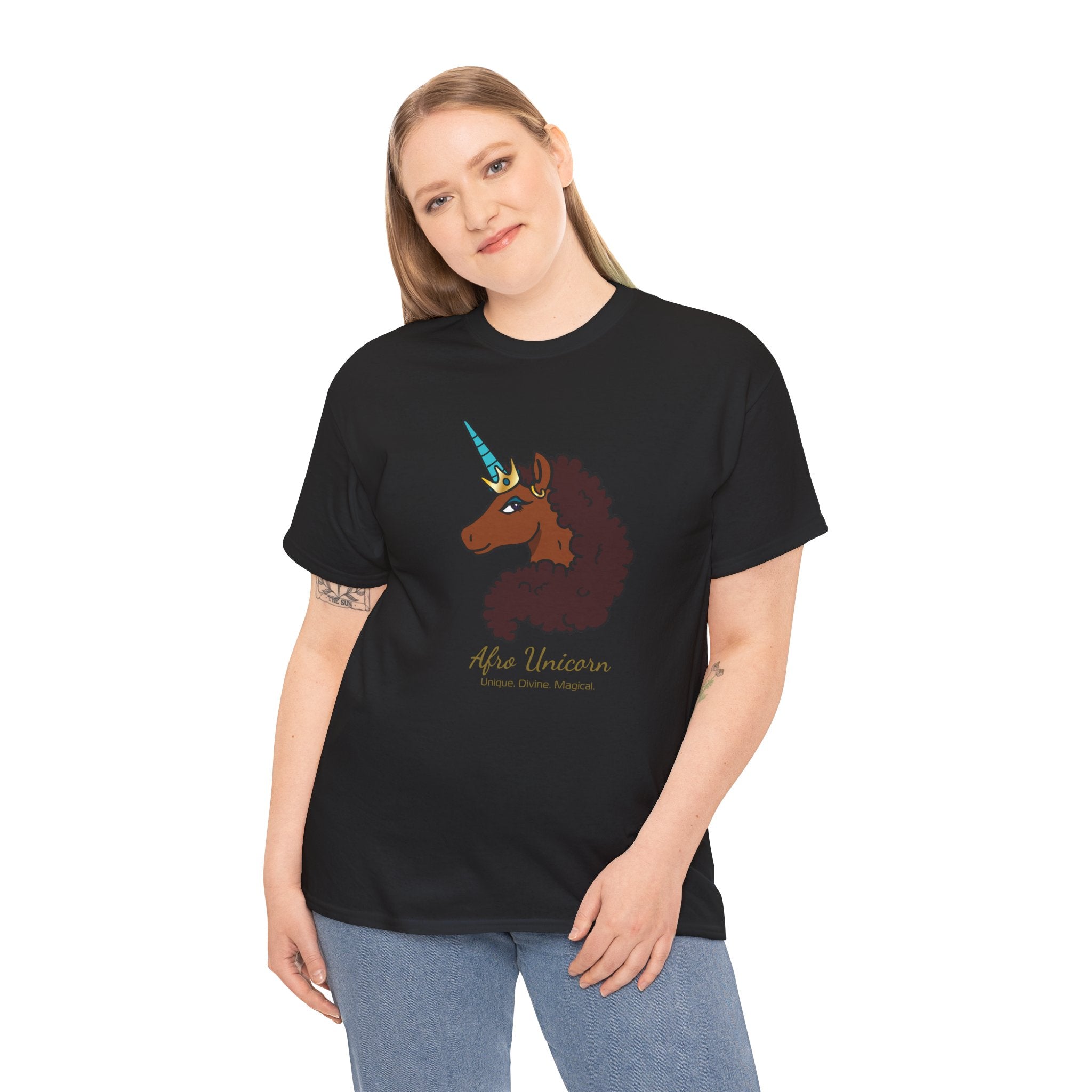 Adult - Afro Unicorn Signature Tee - Unique