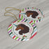 Unique Divine Magical Unicorn Christmas Ceramic Ornament