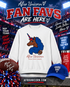 Afro Unicorn Fan Favs Sweatshirt – New England Navy & Red