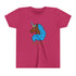 Youth - Afro Unicorn Blue & Pink Spring Tee