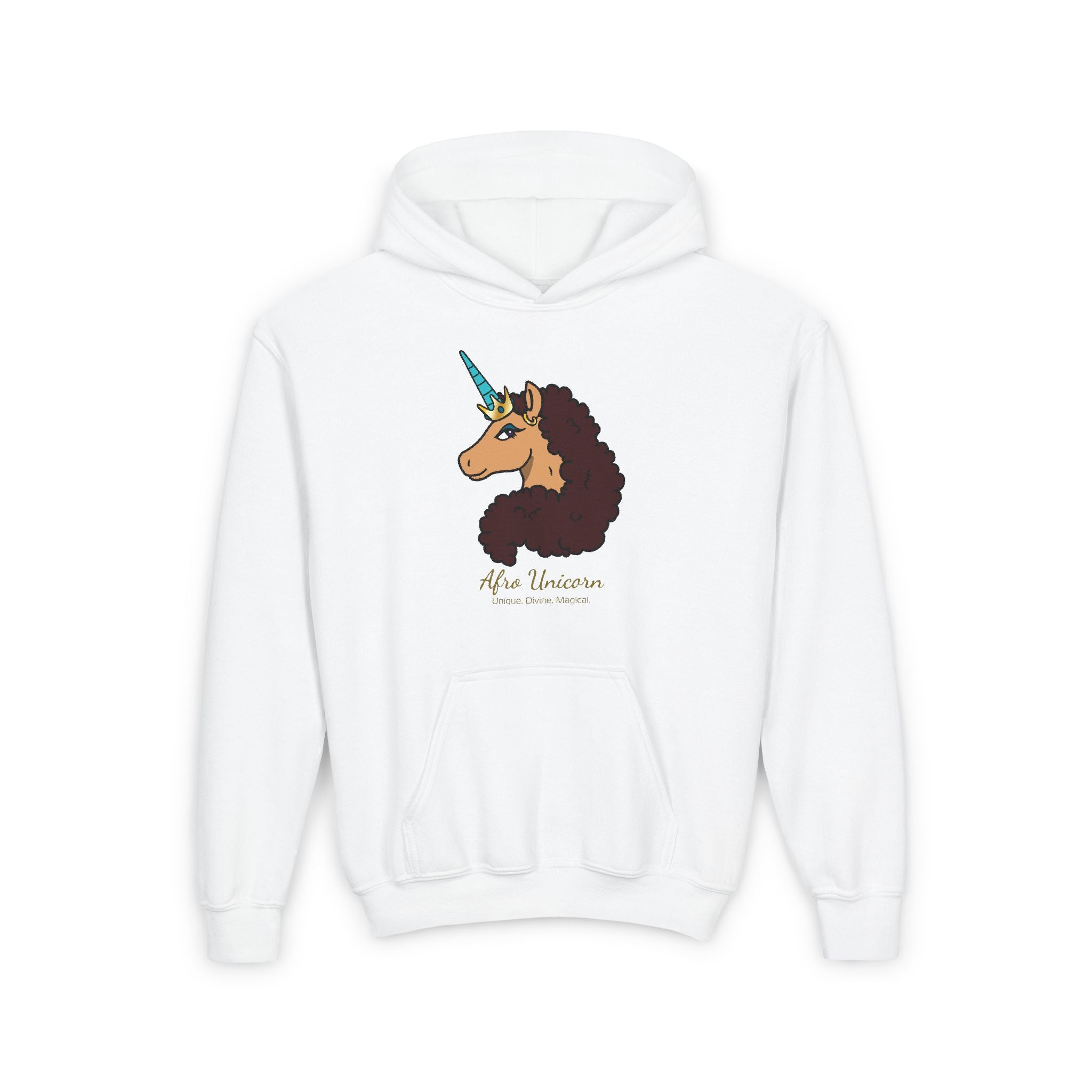 Youth Afro Unicorn Hoodie  - Divine