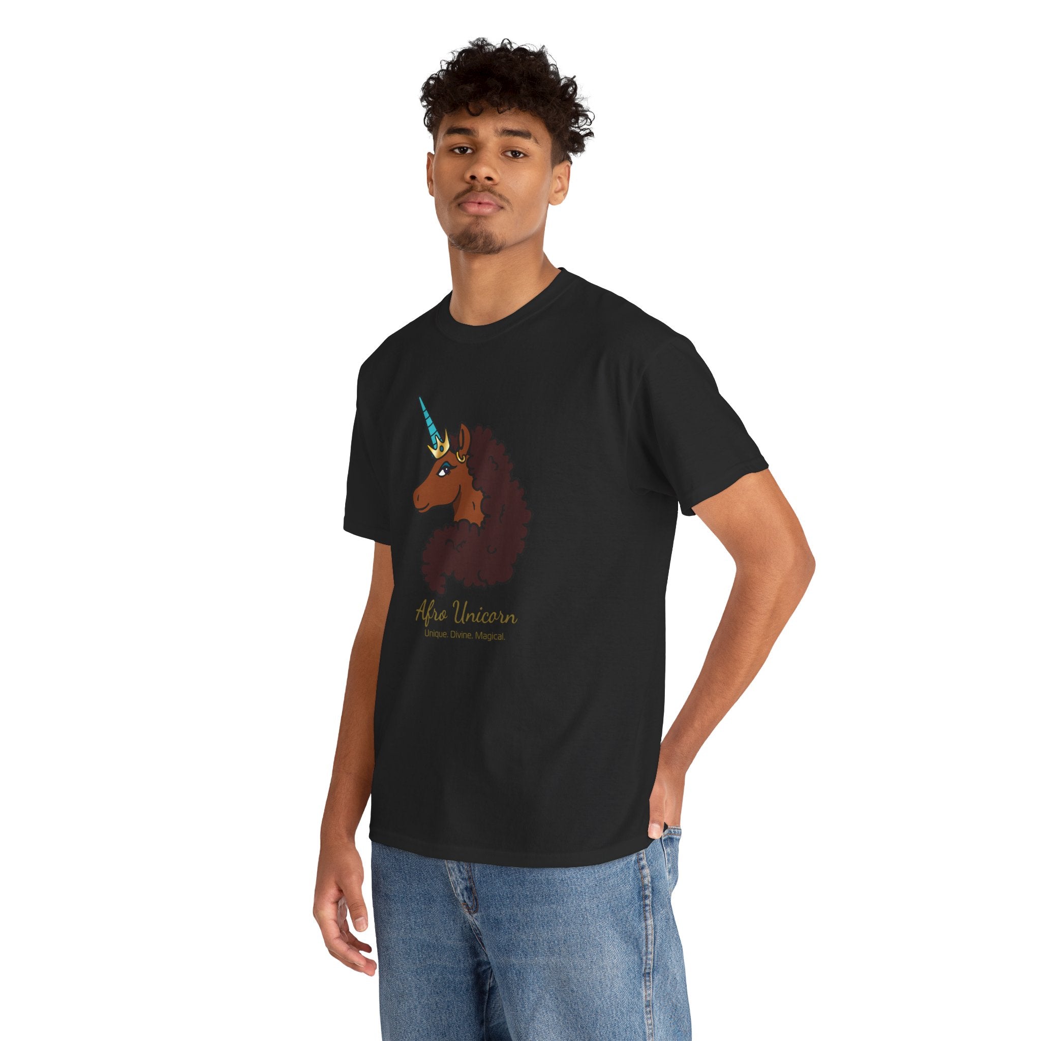 Adult - Afro Unicorn Signature Tee - Unique