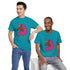 Adult - Afro Unicorn Pink & Blue Spring  Tee