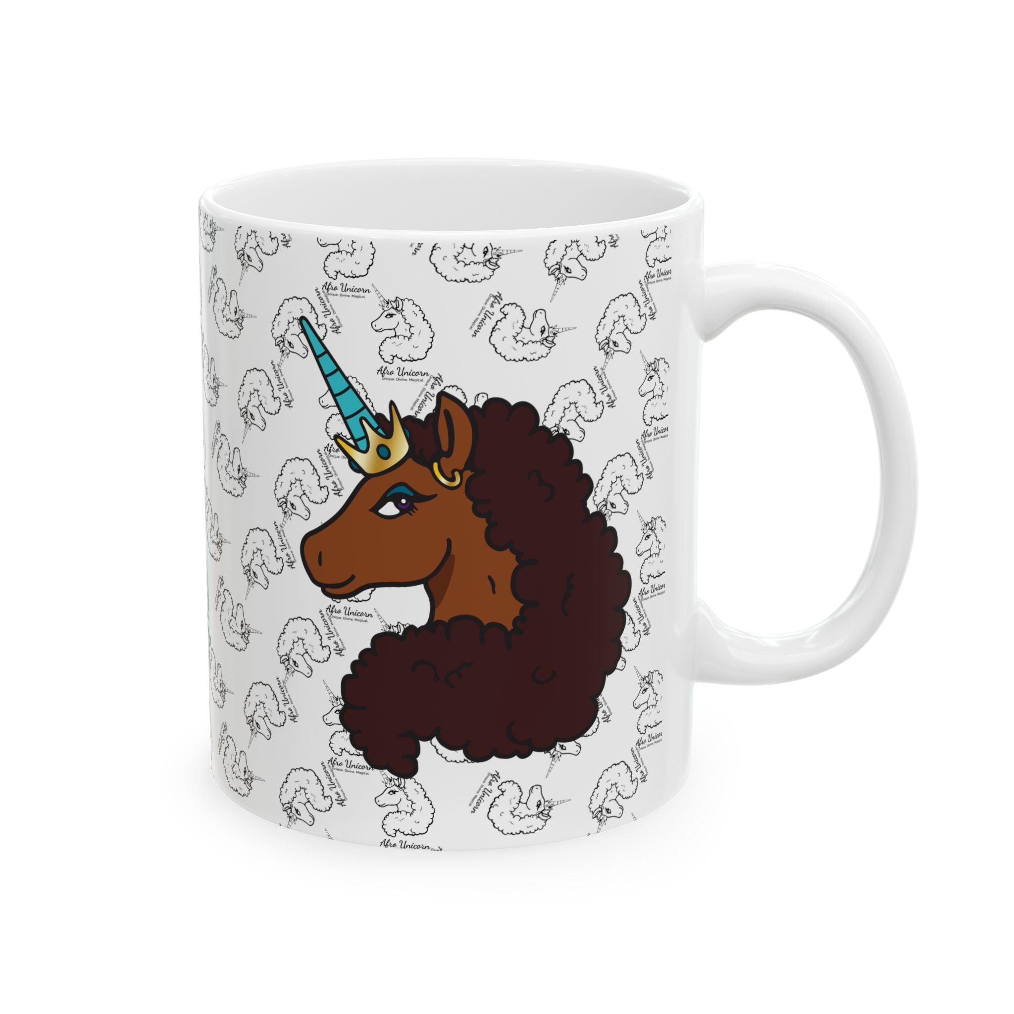 I Love Afro Unicorn Brand - Coffee Mug
