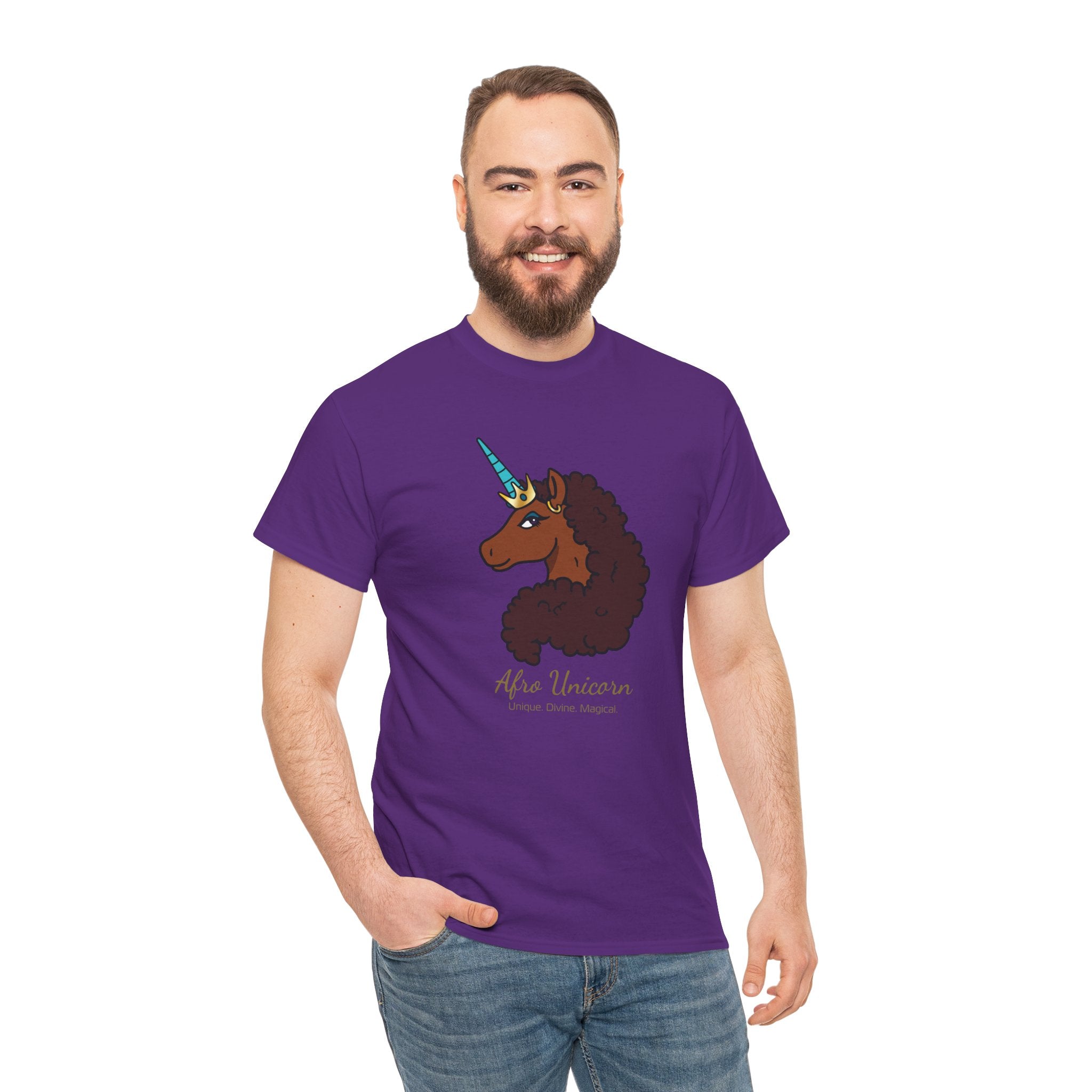 Adult - Afro Unicorn Signature Tee - Unique