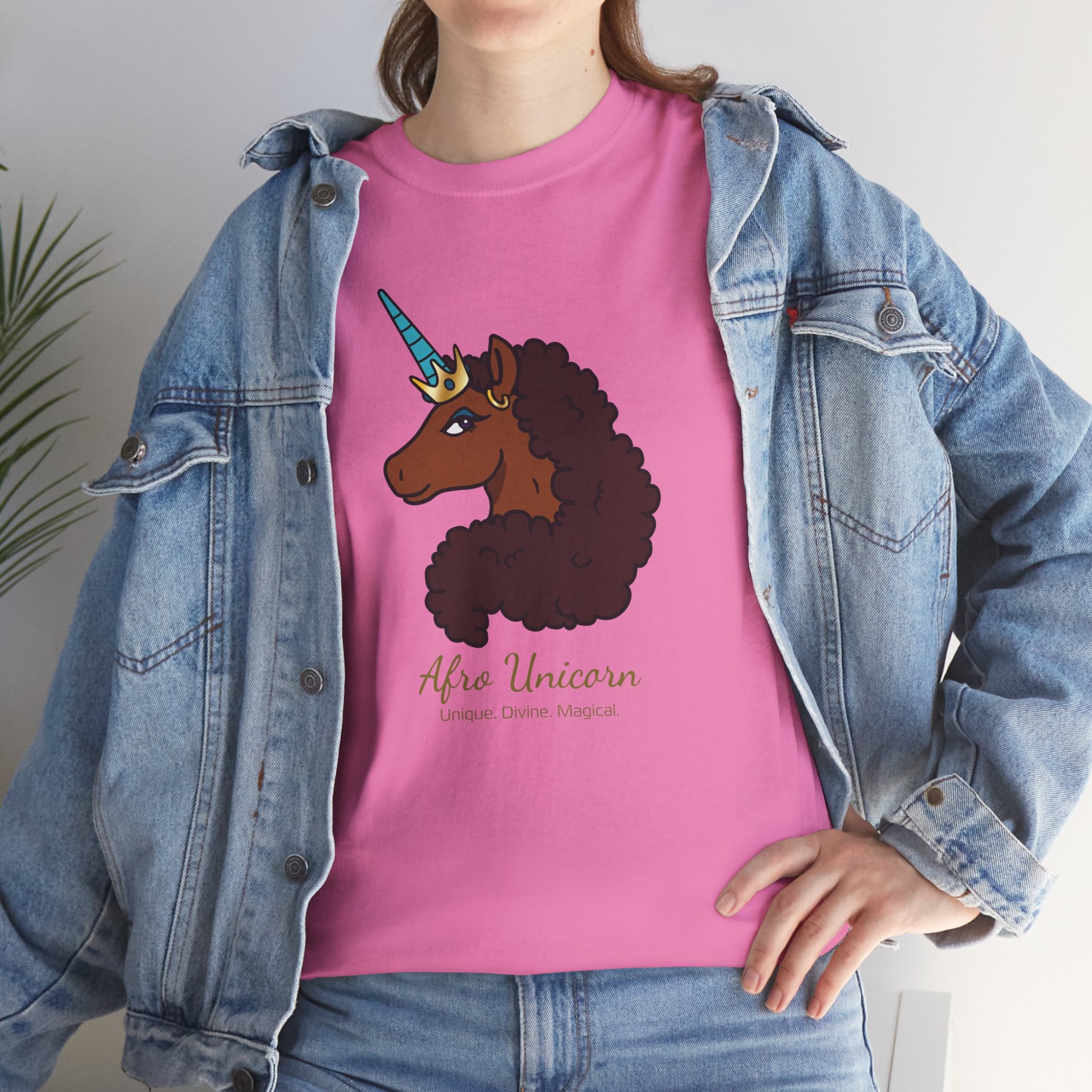 Adult - Afro Unicorn Signature Tee - Unique