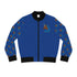 Afro Unicorn Royal Blue & White Women's Bomber Jacket — Lightweight