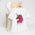 Adult - Afro Unicorn Pink & Blue Spring  Tee