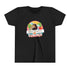 Afro Unicorn Girl Youth Tee - Summer Fun Short Sleeve