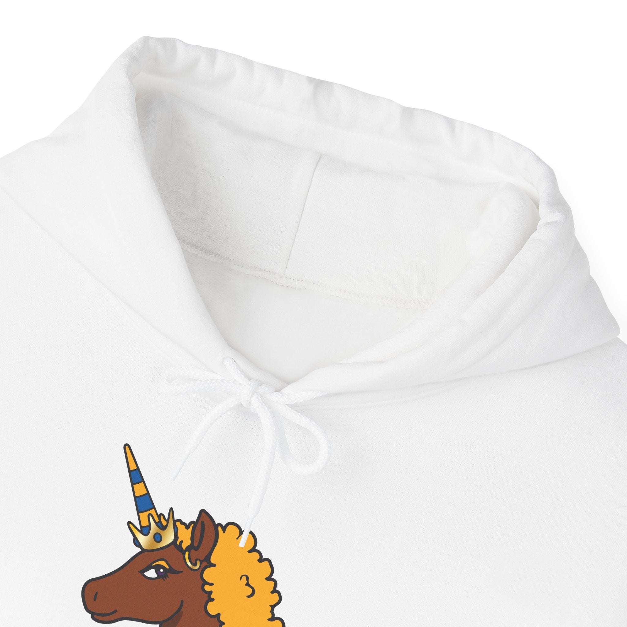 Afro Unicorn Blue & Gold Hoodie