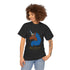 Adult - Afro Unicorn Blue & White Tee