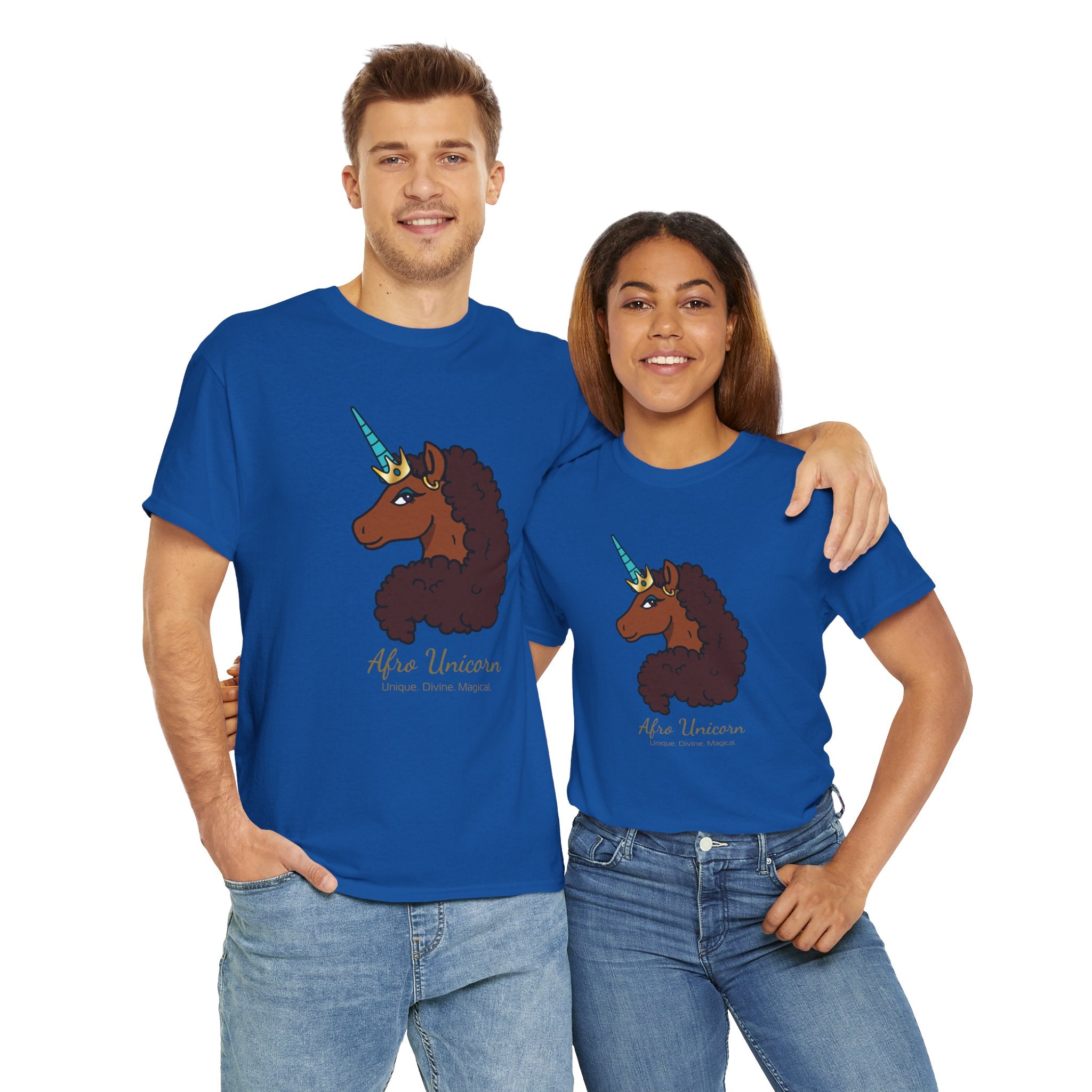 Adult - Afro Unicorn Signature Tee - Unique