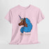 Adult - Afro Unicorn Blue & Pink Spring  Tee