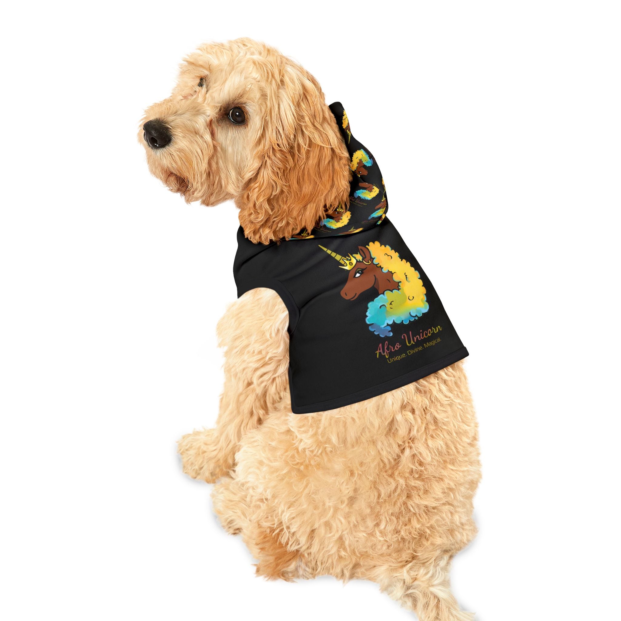Afro Unicorn Pet Hoodie