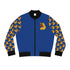 Women's Bomber Jacket - Afro Unicorn Lightweight Blue & Gold