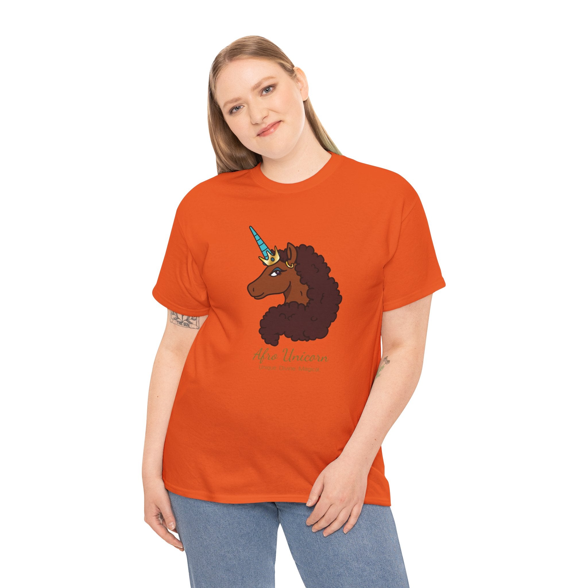 Adult - Afro Unicorn Signature Tee - Unique